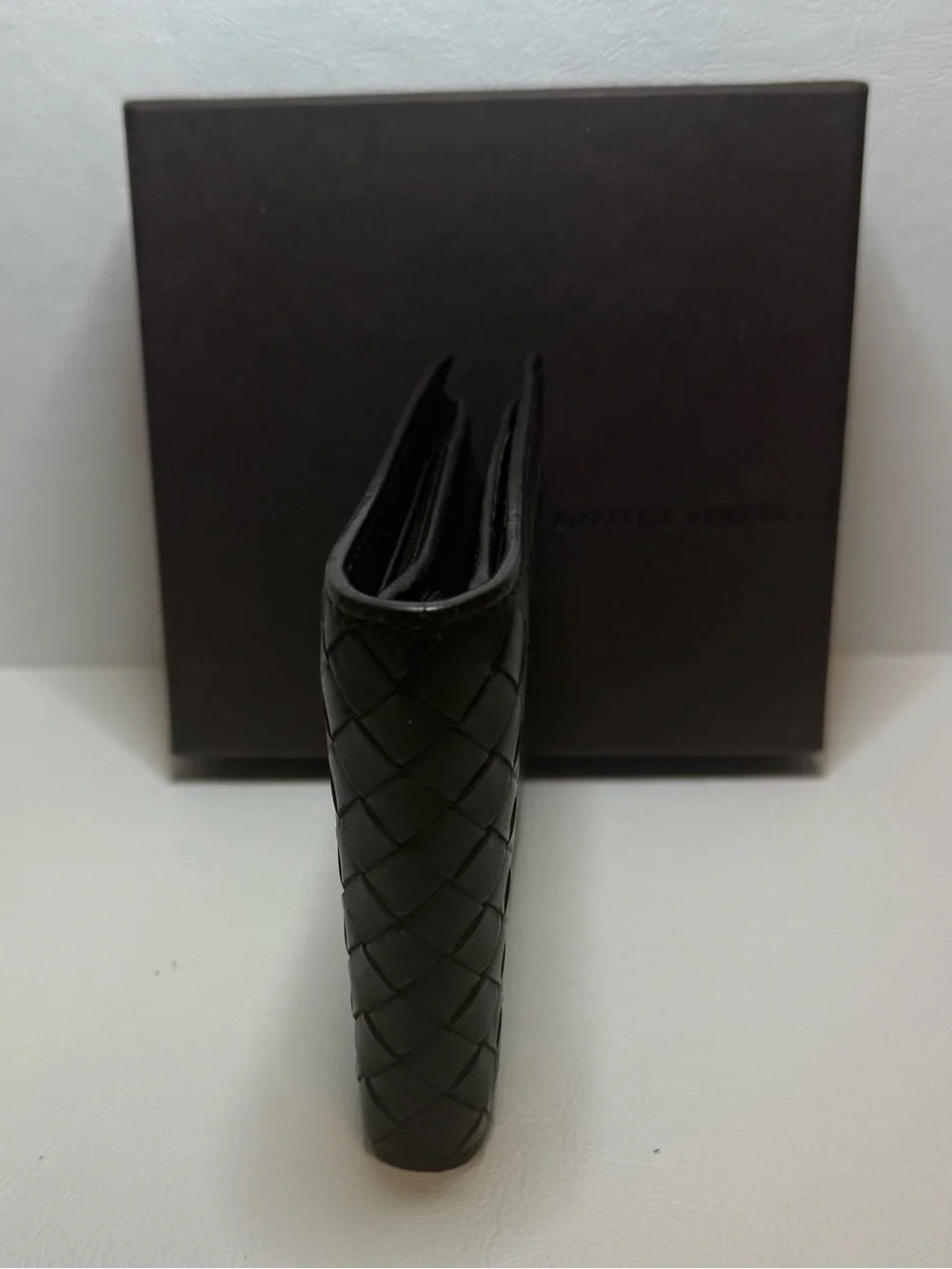 Bottega Veneta Brown Intrecciato Leather Wallet
